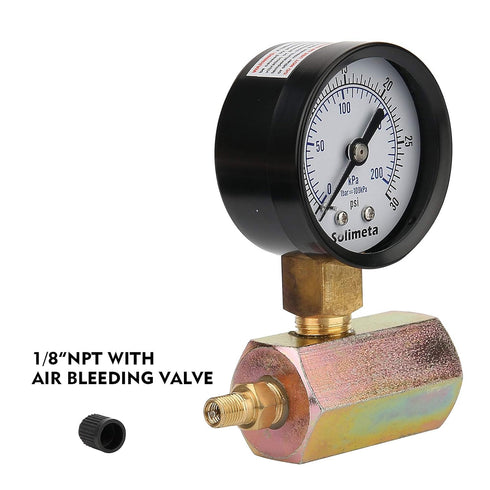 Solimeta 2" Economical Gas Test Pressure Gauge,0-30 PSI...
