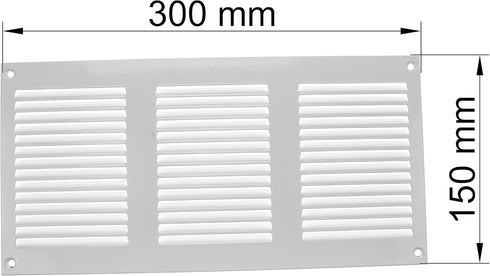 Vent Systems 12'' x 6'' Inch White Air Vent Cover Metal Air Return Grill with Built in Pest Guard Screen HVAC Vent Cover for Home Improvement Vent...