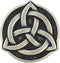 Bezelry 10 Pieces Celtic Trinity Knot Metal Shank Buttons. 22mm (7/8 inch) (Antique Silver)...