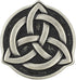 Bezelry 10 Pieces Celtic Trinity Knot Metal Shank Buttons. 22mm (7/8 inch) (Antique Silver)...