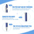 8 Pcs Blue Ink Ballpoint Pen with Stylus Tip 2 in 1 Stylus Ballpoint Pen Metal Pens Stylus Pen for Touch Screens School Office Coworkers (Navy Blu...