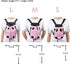 Dog Carrier Pink Legs Out Front Pet Carrier Backpack Comfortable Puppy Bag with Shoulder Strap and Sling for Travel Hiking Camping Outdoor...
