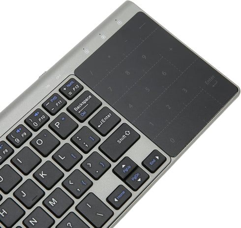 Zyyini Keyboard Touchpad, 2 in 1 Portable Keyboard with Touchpad Numeric Keypad,QWERTY Layout Keyboard, for Notebooks, Computers...
