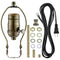Lamp Rewire Kit,Make a Lamp or Repair Kit,3-Way Lamp Socket with Matching Cord Lamp Harp Set,Lamp Wiring Kit for Table Floor Lamp,Essential Hardwa...