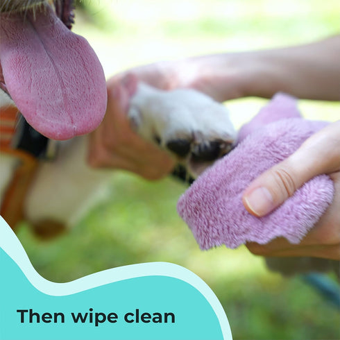 Magic Foam - Sulfate-Free, Waterless Shampoo Paw Cleaner for Dogs, Cats, Pets - Dry Shampoo, Foot Cleaner Brush - with Orange, Odor Control Wash -...