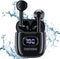 T11 Wireless Earbuds for iPhone Android with LED Power Display for Small Ears, 50H Play Time, Waterproof Earbuds Wireless Bluetooth with Mic (Blac...