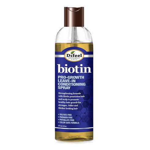 Difeel Pro-Growth Biotin Leave in Conditioning Treatment 6 oz. with Spray Cap & Dispensing Cap...
