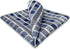 S&W SHLAX&WING Ties for Men Necktie Blue and Grey Check Extra Long Matching Pocket Square...
