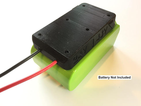 Adapter for greenworks or creabest 24volt Compatible lithitum Battery 12 Gauge, Black...