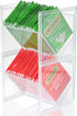 2Pcs Tea Bag Storage Organizer, Stackable Clear Plastic Tea Holder and Coffee Pod Containers, Sugar Creamer Box for Drawer Countertop Cabinet Coff...