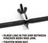 Powerbuilt 2 Piece Hose Pinchers, Brake Line Clamp, Hose Pinch Clamp Pliers, 1" Opening, for Temporarily Sealing Off Vacuum Lines, Fuel Lines - 64...