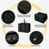 20LBs Black Wood Pellet Storage Containers for Smoker, Fuel Pellet Storage Bag for outdoor, 2Pack...