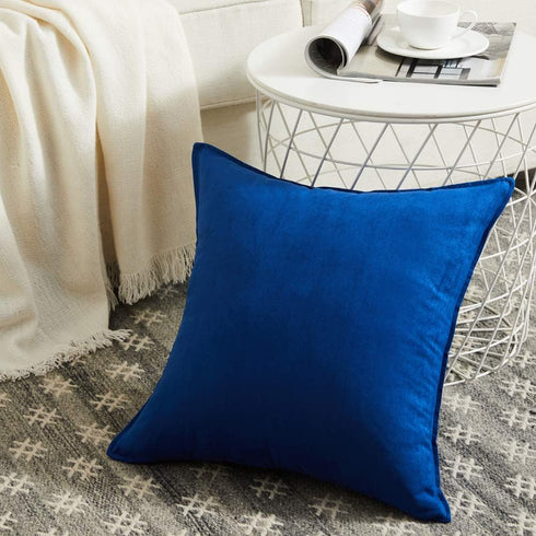 Fancy Homi 4 Packs Decorative Throw Pillow Covers 18x18 inch, Super Soft Faux Suede Square Pillow Case, Solid Cushion Cover for Couch/Sofa/Bedroom...