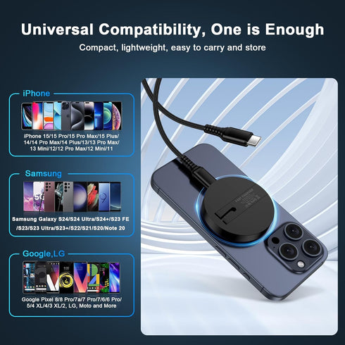 15W Samsung Wireless Charger Pad with 20W USB C PD Adapter Fast Charging for Samsung Galaxy S24 Ultra S23 FE S22 S21 S20 Note 20,Pixel 8 7 6 5,Mag...