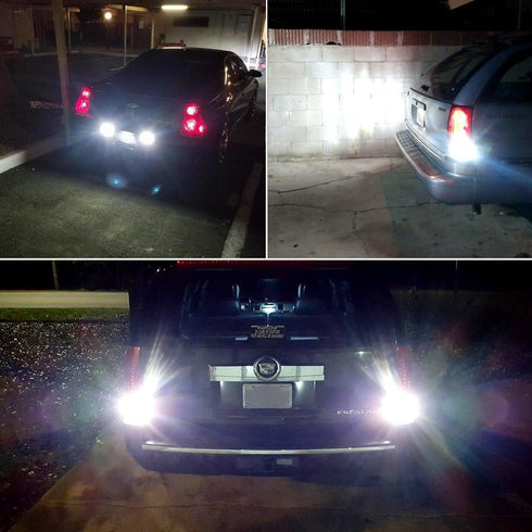 4pcs 1000 Lumens 9-30V 3157 3156 3057 3056 4157 LED Bulbs 3014 54-EX Chipsets with Projector for Reverse Back Up Lights DRL Tail Brake Lights, Xen...