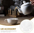 Alipis Ceramic Teapot Lids, Chinese Mug Lid Kungfu Tea Kettle Replacement Cover Tea Maker Top Lids Loose Leaf Tea Pot Top for Kitchen Teapots Acce...