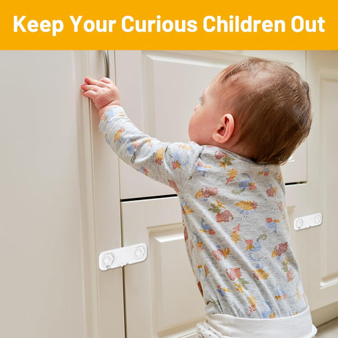 6 Pack Fridge Locks for Kids, Cabinet Locks Baby Proofing, Child Proof Refrigerator Lock, Door Locks for Kids Safety, Baby Locks for Cabinets and ...