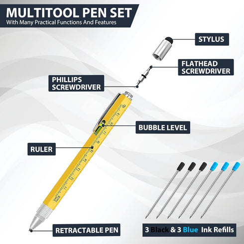 Tactical Pen Cool Gadgets Pen Gifts for Men, Farthers Day Gift for Dad from Daughter, Valentines Day Gift for Him, Christmas Mens Stocking Stuffer...