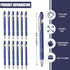 12 Pcs Blue Ink Ballpoint Pen with Stylus Tip, 1.0 mm Metal Pen Stylus Pen for Touch Screens, 2 in 1 Thank You Pen Gift for Friends, Colleagues, C...