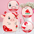 Mushroom Cow Stuffed Animal Toys Cute Mushroom Cow Plush Pillow Soft Cow Stuffed Animal Plush for Kids Teens Adults Birthday Gift Mushroom Cow Plu...