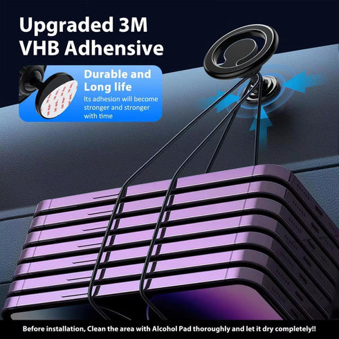 2024 Newly for Magsafe Car Mount - 2 in 1 Magnetic Phone Holder for Car - 1s Put and Take - 48 Super Magnet + Super 3m Adhesive - Fit for Vent Das...