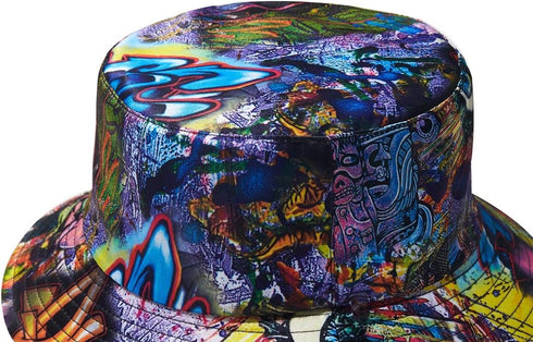 Quanhaigou Reversible Printed Bucket Hat,Summer Beach Outdoor Cap...