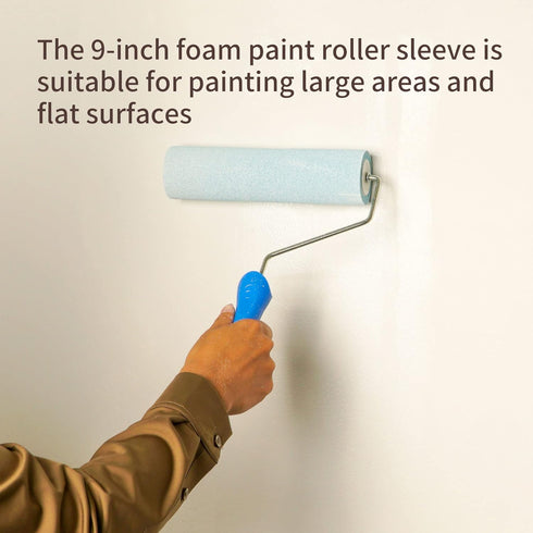 9 Inch Foam Paint Roller, High Density Foam Roller Paint,Paint Rollers for Painting Walls,3 Pack,for Painting Houses or Furniture, Etc....