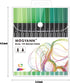 Mogyann Green Tone Markers, 12 Pack Dual Brush Pens Drawing Markers for Art Sketching...