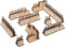 Brick and Iron Fences Miniature (Set of 16) Wood Laser Cut Modular Fantasy Terrain 28mm Scale Perfect for D&D, Dungeons & Dragons, Warhammer and O...