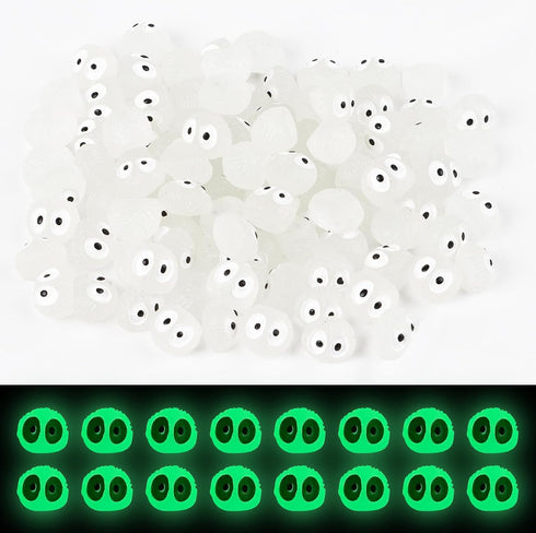 CCINEE 100pcs Luminous Ghost Tree Elves Fairy Resin Briquettes Miniature Garden Accessories Glow in The Dark for Fairy Garden Cake Decoration East...