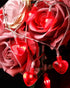 Luditek 14.7ft 40LED Mothers Day Decorations String Lights, Battery Operated Heart Shape Hanging Garland Valentines Day Decor for Indoor Outdoor H...