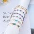 FIBO STEEL 6Pcs 14K Gold Plated Anklet Bracelets for Women Dainty Layered Evil Eye Anklet Beach Jewelry Gifts...