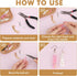 500pcs Flat Head Pins, 2 Inch Long Straight Eye Pins for Jewelry Making 0.7mm Metal Beading Pin for DIY Craft Earring Bracelet Necklace Pendant Su...