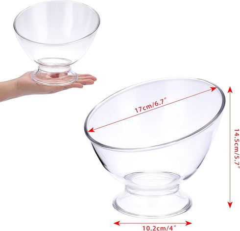 ELLDOO Clear Coffee Pod Holder, Plastic K Cup Holder Capsule Creamer Organizer, Candy Dish Fruit Jar Container Salad Bowl for Counter, Coffee Bar,...