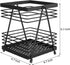 RedCall Utensil Holder for Kitchen Counter,Rectangular Matte Black Spoon Spatula Holder,Metal Steel Wire Cooking Utensil Crock Caddy Organizers,El...