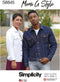 Simplicity Pattern S8845 Unisex Jean Jacket Sewing Pattern Kit by Mimi G Style, Code 8845, Sizes XS-XL...