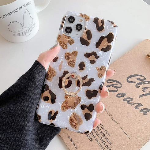 Qokey Compatible for iPhone X/iPhone Xs Case 5.8 inch Cute Clear for Men Women Girls with 360 Degree Rotating Ring Kickstand Soft TPU Shockproof C...