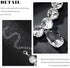 Rhinestone Choker Necklace Large Crystal Pendant Necklaces Silver Diamond Neck Chain Party Prom Pageants Fashion Chokers Jewelry for Women...