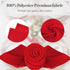 PLOYMONO Red Heavy Duty Cloth Napkins - 17 x 17 Inch Solid Washable Polyester Dinner Napkins - Set of 8 Napkins with Hemmed Edges - Great for Wedd...