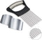 1PCS Stainless Steel Onion Holder Slicer, 2PCS Finger Guard, Holder Slicer for Vegetables, Tomato, Lemon, Meat...