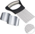 1PCS Stainless Steel Onion Holder Slicer, 2PCS Finger Guard, Holder Slicer for Vegetables, Tomato, Lemon, Meat...