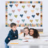 Boho Heart Bulletin Decor Classroom Bulletin Board Decoration Set Heart Hand Paper Cutouts for Classroom Office Home Wall Party Supplies, 52 Pcs...