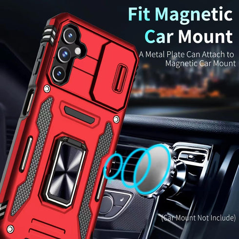 for Galaxy A14 5G Phone Case, Samsung Galaxy A14 5G Case with 2 Pack Screen Protectors, Heavy Duty Rugged Shockproof Case with Slide Camera Cover ...