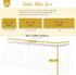 Suppromo 9ft Champagne Tulle Table Skirts for Rectangle Tables or Round Tables Champagne Tutu Table Cloth Cover for Wedding Birthday Party Baby Sh...
