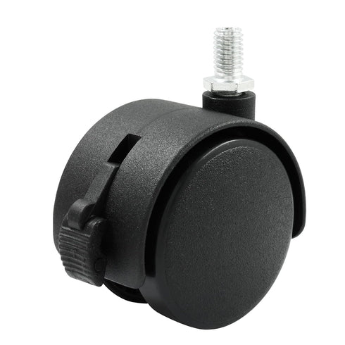 4 Pack 2 Inch Caster Wheel Replacement, M8 Office Chair Caster Wheel, Universal Standard Size Furniture Wheel with Locking Braking Plate for Compu...