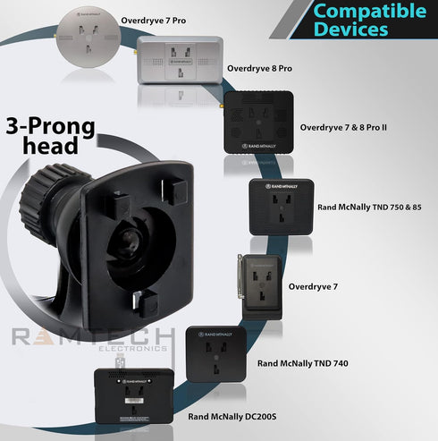 Ramtech Car Truck Windshield Suction Cup Mount for Tablet GPS...