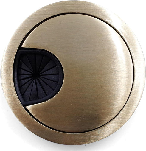 Jetland Desk Grommet for Wire Organizer - Bronze, Fits 2" Hole, GBZ53, 2-Pack...