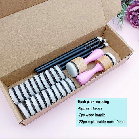 Alinacutle 22PC Ink Blend Foam Tool Paper Crafting Blending Brush for Card Making Art Blending Tool for Crafts Drawing Blending Tools+6 Mini Brush...