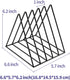 Goiio 1 Pcs Triangle File Holder, 5 Slot Metal Magazine Holder, for Office Home, Black...