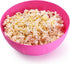 YBM HOME 8-Inch Plastic Serve Mixing Bowl for Everyday Meals - Ideal for Cereal, Snacks, Popcorn, Salad, and Fruits, Microwave Safe, Pink...